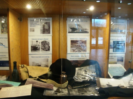 WS library display of Titanic Story - panel 2